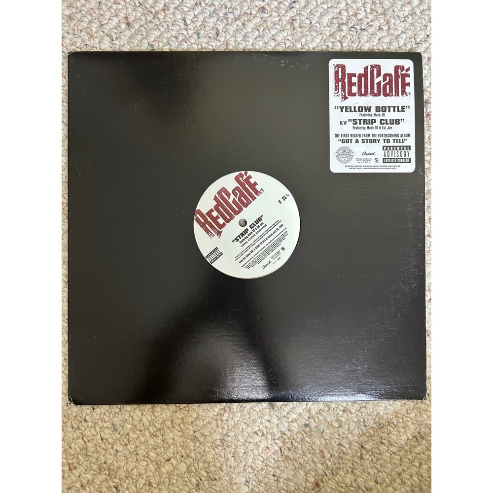 Red Cafe Yellow Bottle Strip Club 12" Vinyl Single Mack 10 Fat Joe 2005 Capitol